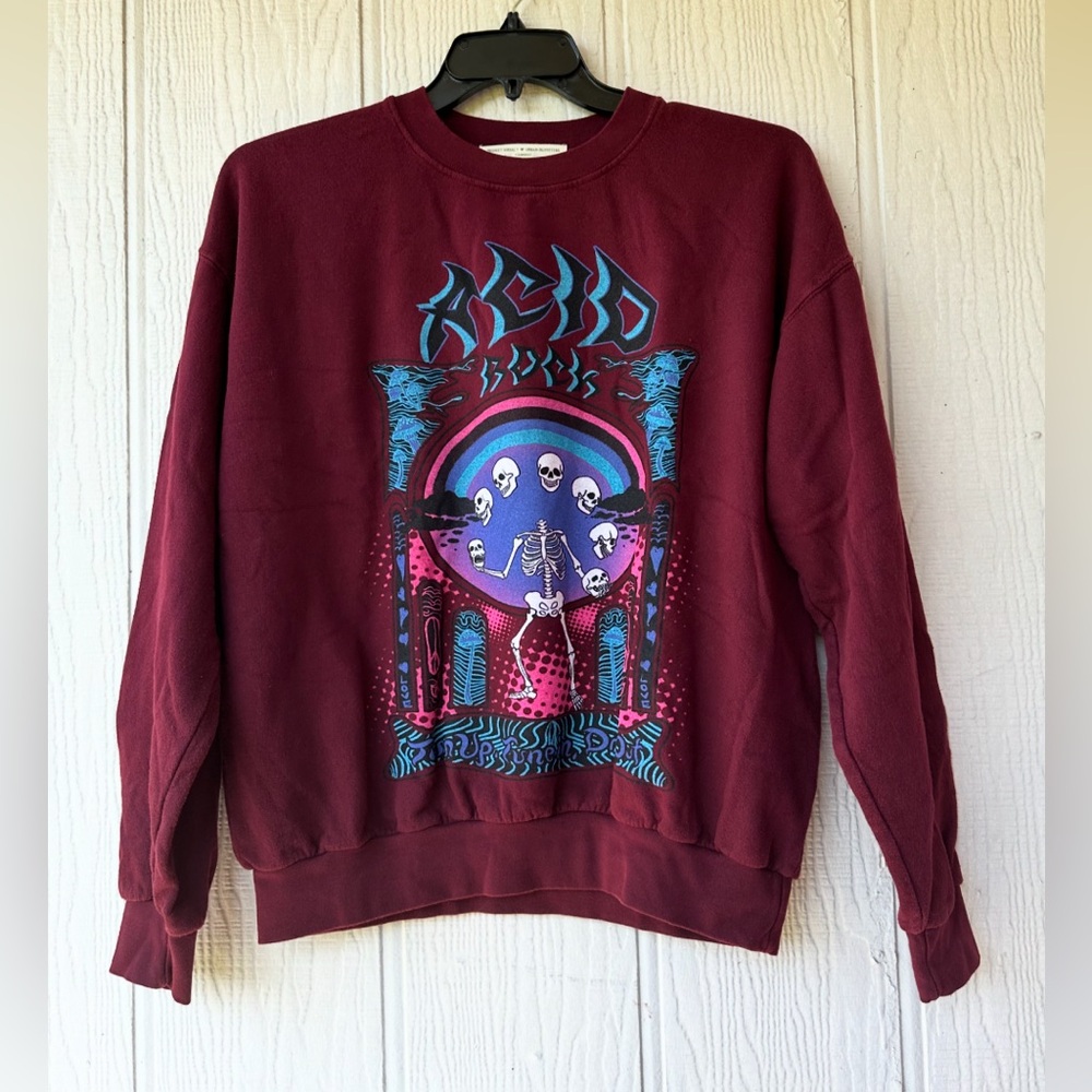Project Social T Acid Rock Skeleton Sweatshirt